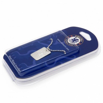 FC Chelsea řetízek na krk se psí známkou Silver Plated Dog Tag & Chain