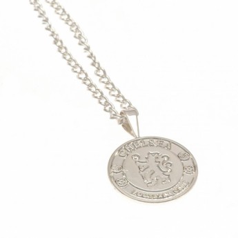 FC Chelsea řetízek na krk s přívěškem Silver Plated Pendant & Chain XL