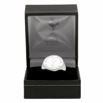 Tottenham Hotspur prsten Silver Plated Crest Large