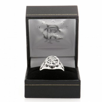 FC Rangers prsten Silver Plated Crest Ring Large