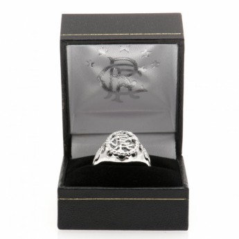 FC Rangers prsten Silver Plated Crest Ring Medium