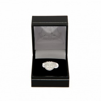 FC Everton prsten Silver Plated Crest Ring Small