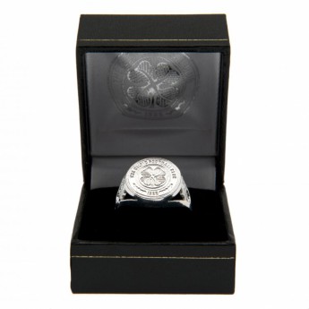 FC Celtic prsten Silver Plated Crest  Medium