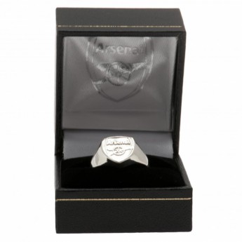 FC Arsenal prsten Silver Plated Crest Small