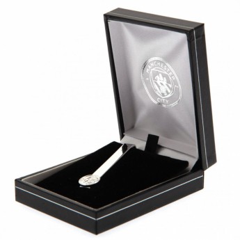 Manchester City kravatová spona Silver Plated Tie Slide