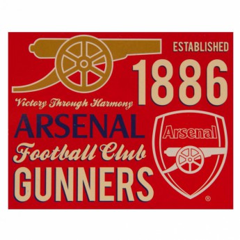 FC Arsenal deka Sherpa Fleece Blanket