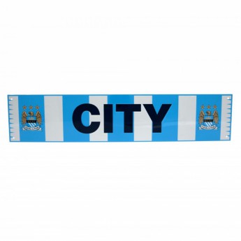 Manchester City kovová značka Bar Scarf Sign