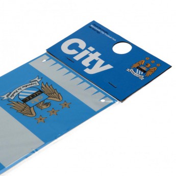 Manchester City kovová značka Bar Scarf Sign