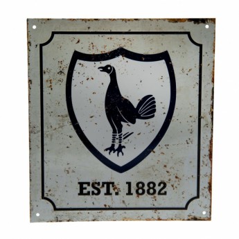 Tottenham Hotspur cedule na zeď Retro Logo Sign