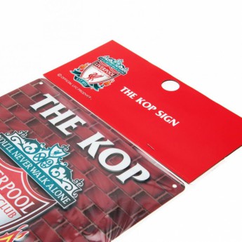 FC Liverpool cedule na zeď The Kop Sign