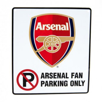 FC Arsenal kovová značka No Parking Sign