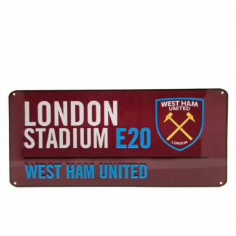 West Ham United cedule na zeď Street Sign CL