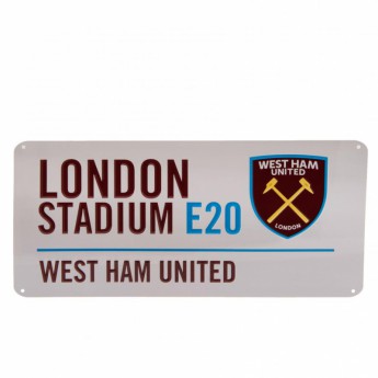 West Ham United cedule na zeď Street Sign