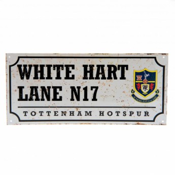 Tottenham Hotspur cedule na zeď Street Sign Retro