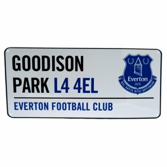 FC Everton cedule na zeď Street Sign