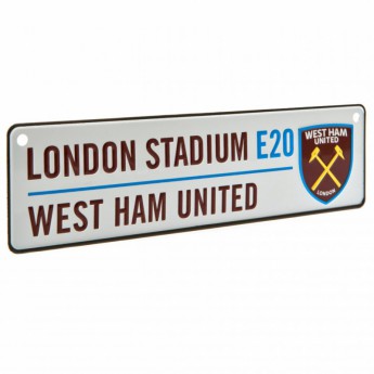 West Ham United cedule na okno Window Sign