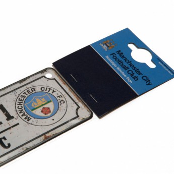 Manchester City cedule na okno Retro Window Sign