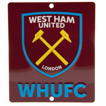West Ham United cedule na okno Window Sign SQ