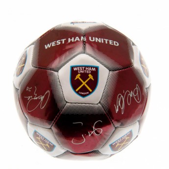 West Ham United podepsaný míč Mini Ball Signature