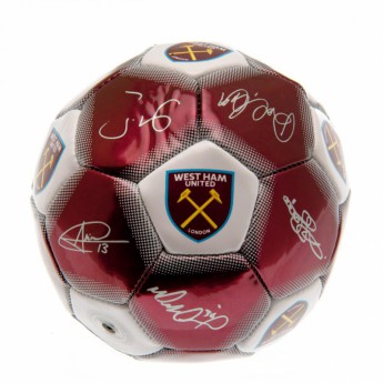 West Ham United podepsaný míč Mini Ball Signature
