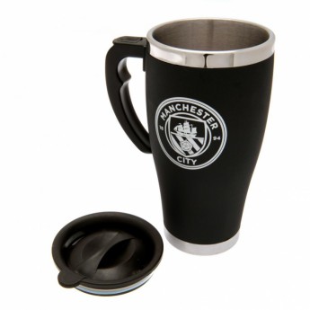 Manchester City cestovní hrnek black Travel Mug with handle
