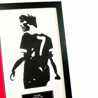 FC Liverpool zarámovaný dres Dalglish Signed Shirt Silhouette