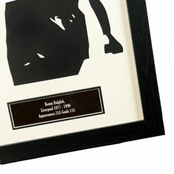 FC Liverpool zarámovaný dres Dalglish Signed Shirt Silhouette