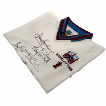 Legendy fotbalový dres West Ham United 1980 FA Cup Final Signed Shirt
