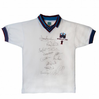 Legendy fotbalový dres West Ham United 1980 FA Cup Final Signed Shirt