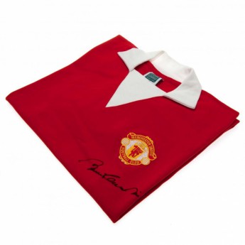 Legendy fotbalový dres Manchester United Charlton 1973 Signed-Shirt
