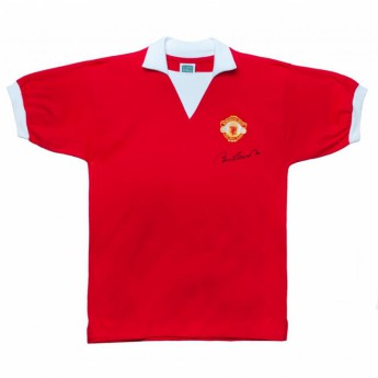 Legendy fotbalový dres Manchester United Charlton 1973 Signed-Shirt