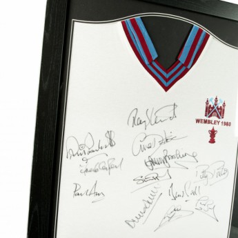 Legendy zarámovaný dres West Ham United 1980 FA Cup Final Signed-Shirt (Framed)