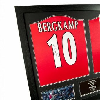 Legendy zarámovaný dres FC Arsenal Bergkamp & Henry Signed Shirts (Dual Framed)