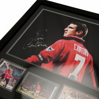 Legendy obrázek v rámečku Manchester United Cantona Signed Framed Print