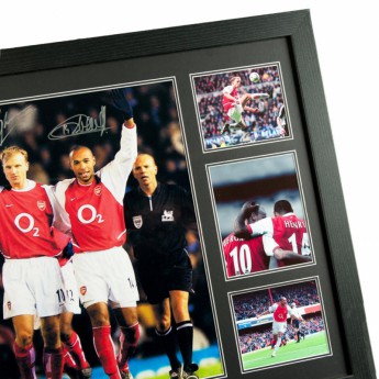 Legendy obrázek v rámečku FC Arsenal Bergkamp & Henry Signed Framed Print