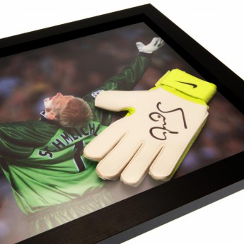Legendy zarámovaná rukavice Manchester City Schmeichel Signed Glove (Framed)