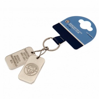 Manchester City klíčenka Dog Tag Keyring