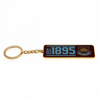 West Ham United přívěšek na klíče Keyring EST