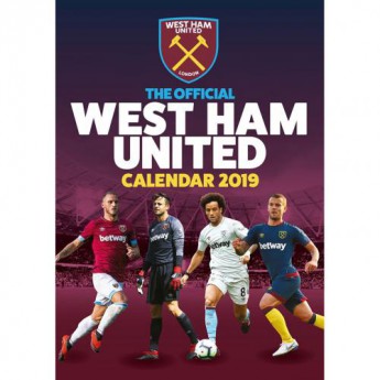 West Ham United kalendář 2019 official A3