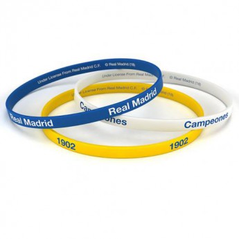 Real Madrid silikonový náramek 3pk Silicone Wristbands