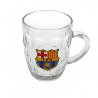 FC Barcelona krýgl pivní sklenice glass logo