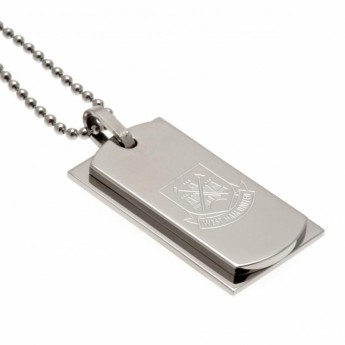 West Ham United řetízek na krk se psí známkou Double Dog Tag & Chain CT