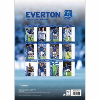 FC Everton kalendář 2019 official A3