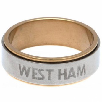 West Ham United prsten Bi Colour Spinner Ring X-Large CT