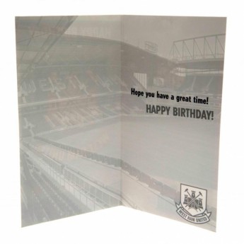 West Ham United narozeninové přání Birthday Card CT