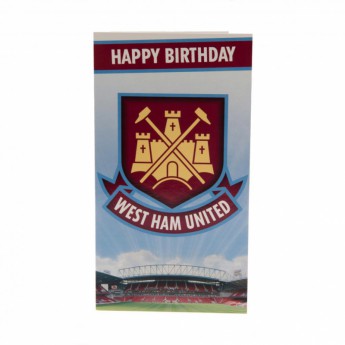 West Ham United narozeninové přání Birthday Card CT