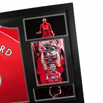 FC Liverpool obrázek v rámečku Gerrard Signed Shirt Honours (Framed)