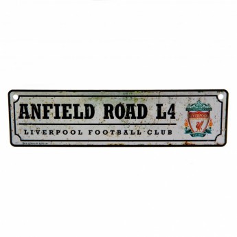 FC Liverpool plechová cedule Retro Window Sign