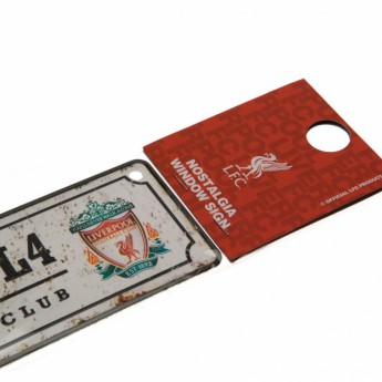 FC Liverpool plechová cedule Retro Window Sign