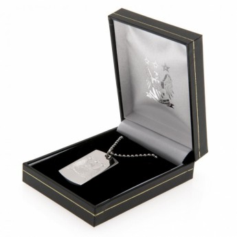 Manchester City řetízek na krk se psí známkou Engraved Dog Tag & Chain EC